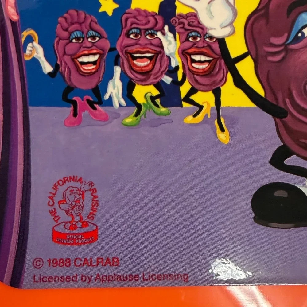 Vintage Thermos California Raisins Lunch Box Retro Orange Vintage 1988 Plastic